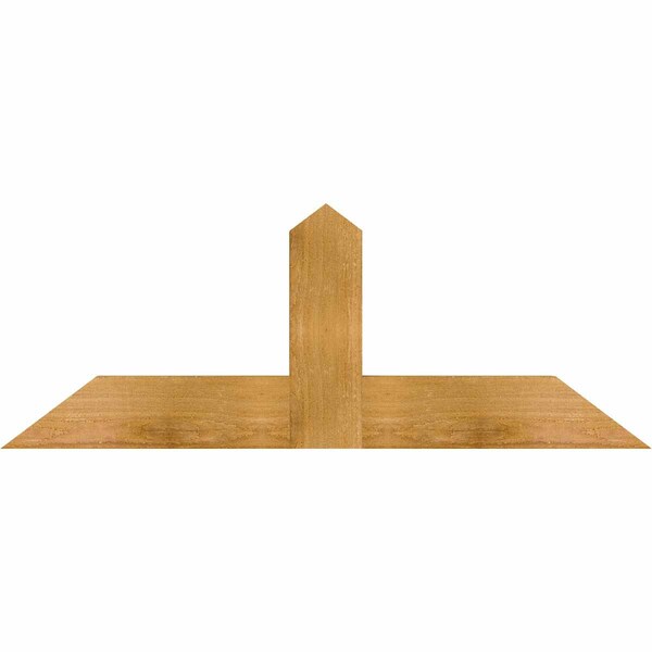 Ekena Millwork Portland Rough Sawn Timber Gable Bracket, Western Red Cedar, 36"W x 13"H x 2"D x 4"F, 9/12 Pitch GBW036X13X0204POR00RWR - main